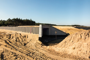 earthworks for the construction of the  motorway