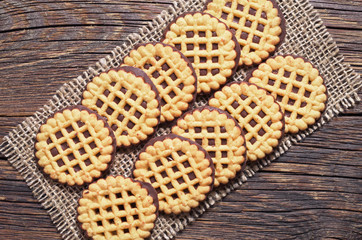 Cookies with chocolate