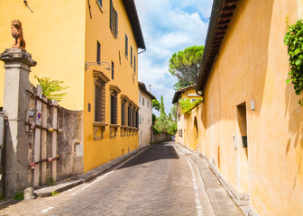 Italian street within the city.