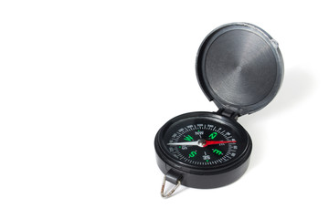 compass on white background