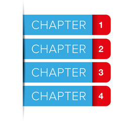 Chapter One, Two, Three, Four vector