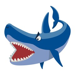 Vector shark character