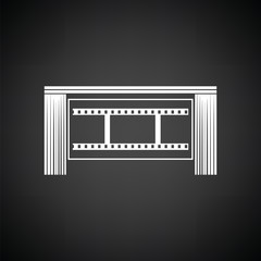 Cinema theater auditorium icon