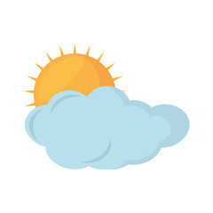 cloud climate concept isolate icon vector illustration design