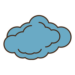 cloud climate concept isolate icon vector illustration design