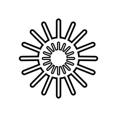 sun star climate isolated icon vector illustration design