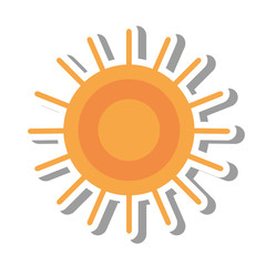 sun star climate isolated icon vector illustration design