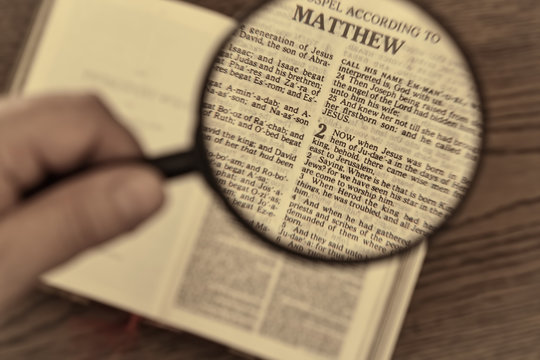 Christmas bible reading, gospel according to Matthew, when Jesus