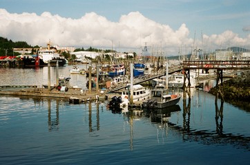 Fototapeta na wymiar Fishing Boats - Alaska
