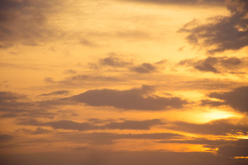 Obraz premium sunset with cloud