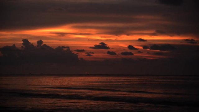 Time Lapse of  Beach During Sunset  Thailand / Phuket