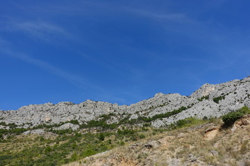 Fototapeta na wymiar クロアチアの岩山