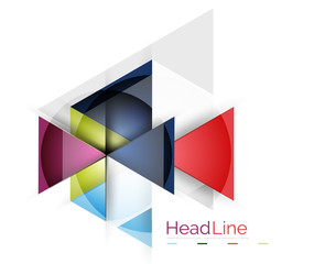 Vector 3d geometric abstract background