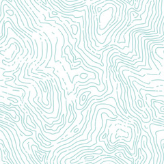 Seamless topographic contour map pattern. Vector seamless backgr