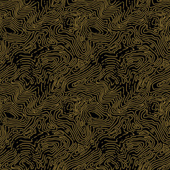 Seamless topographic contour map pattern. Vector seamless backgr