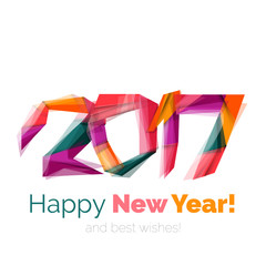 2017 Christmas and New Year Geometric Banner