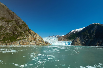 Fototapeta na wymiar Glacier melting ice