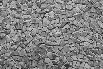 stones wall background in black and white color