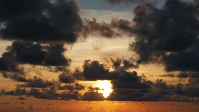 Time Lapse of Scenic Sunset Clouds in Phuket Thailand