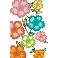 Papier Peint photo Plantes tropicales delicate flower drawing  icon image vector illustration design 