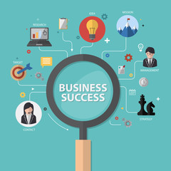 vector infographics background business success concept