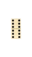 Vintage domino isolated