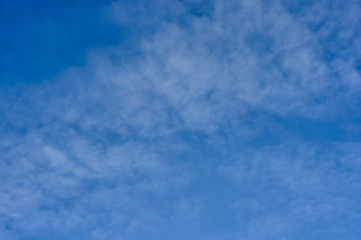 white clouds in the blue sky