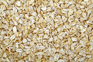 The texture of oatmeal. Oat flakes photo, oat background. oatmea