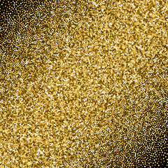 Glitter golden gradient with scattered sparkles