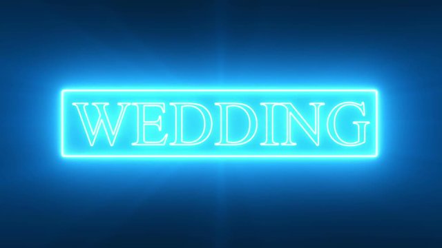 WEDDING Text_Neon