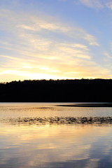白駒池の夜明け