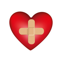 heart shape health care emblem icon image vector illustration design 