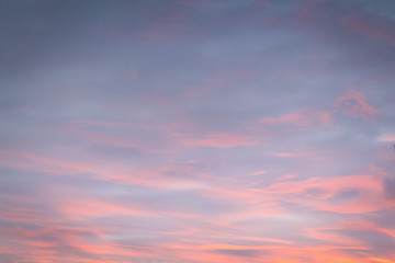 Naklejka na ściany i meble Thick clouds at sunset