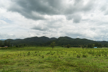 The mountain landscape