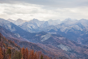 Stunning Panoramic View of the Mountains from Moro Rock, Sequoia