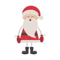 santa claus cartoon icon image vector illustration design 