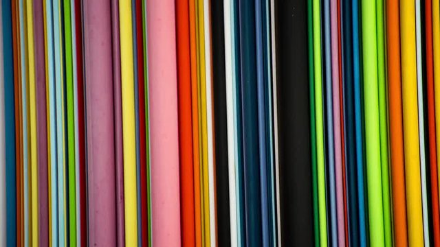 Stop Motion of Abstract Colorful Line Art 