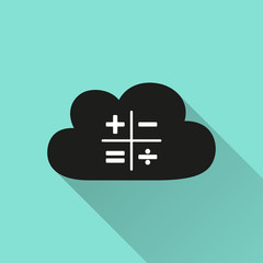 Cloud computing - vector icon.