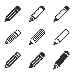 Pen icon set.