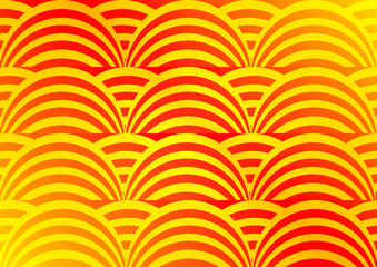 Абстрактный азиатский фон желто-красный кругов