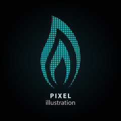 Fuel - pixel illustration.