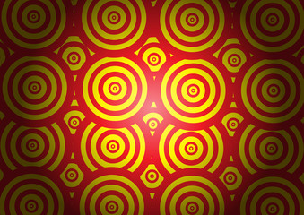 Абстрактный азиатский фон желто-красный кругов