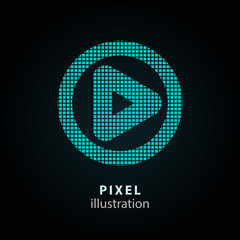 Video - pixel illustration.