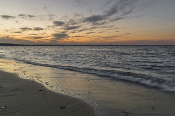 Sonnenuntergang am Strand von Niendorf
