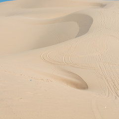 white sand dune desert in Mui Ne, Vietnam