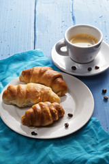 Croissants and espresso