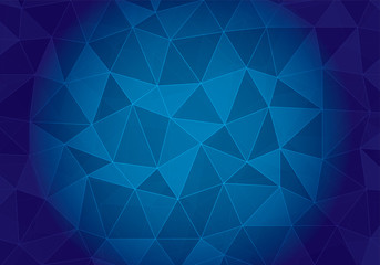 Abstract Blue Triangle Geometrical Background