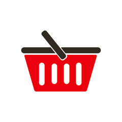 Shopping basket icon vector