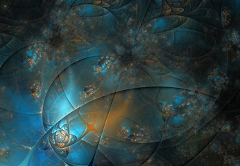 Abstract surreal background. Fantasy fractal design for posters, wallpapers. Computer generated, digital art. For your creative design.