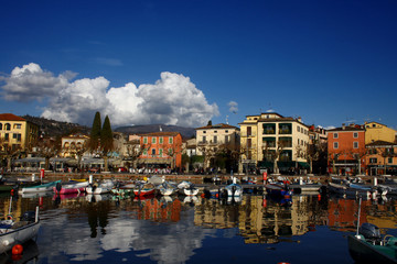 Fototapeta premium BARCHE SUL LAGO DI GARDA